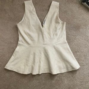 🌟H&M White Peplum Top🌟